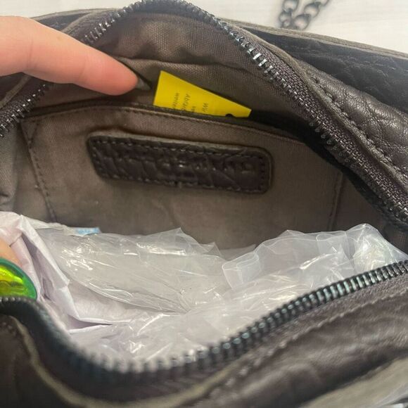 NWT LIEBESKIND Crissy Brown Leather Crossbody Purse Handbag New - Picture 10 of 10